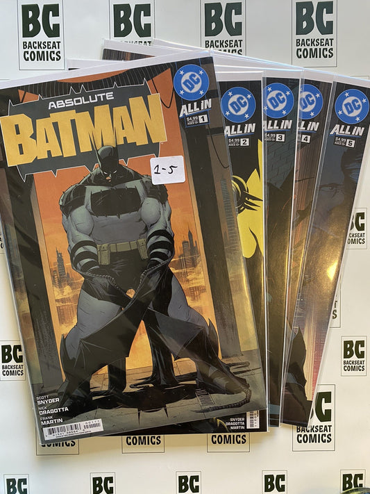 Absolute Batman Issues 1-5 Set First Printings